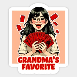 Grandma's Favourite - Lucky Red Envelope Traditions Sticker